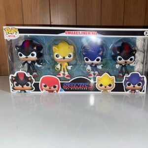 Funko Sonic Action Figure Set - Blue, Yellow, Black